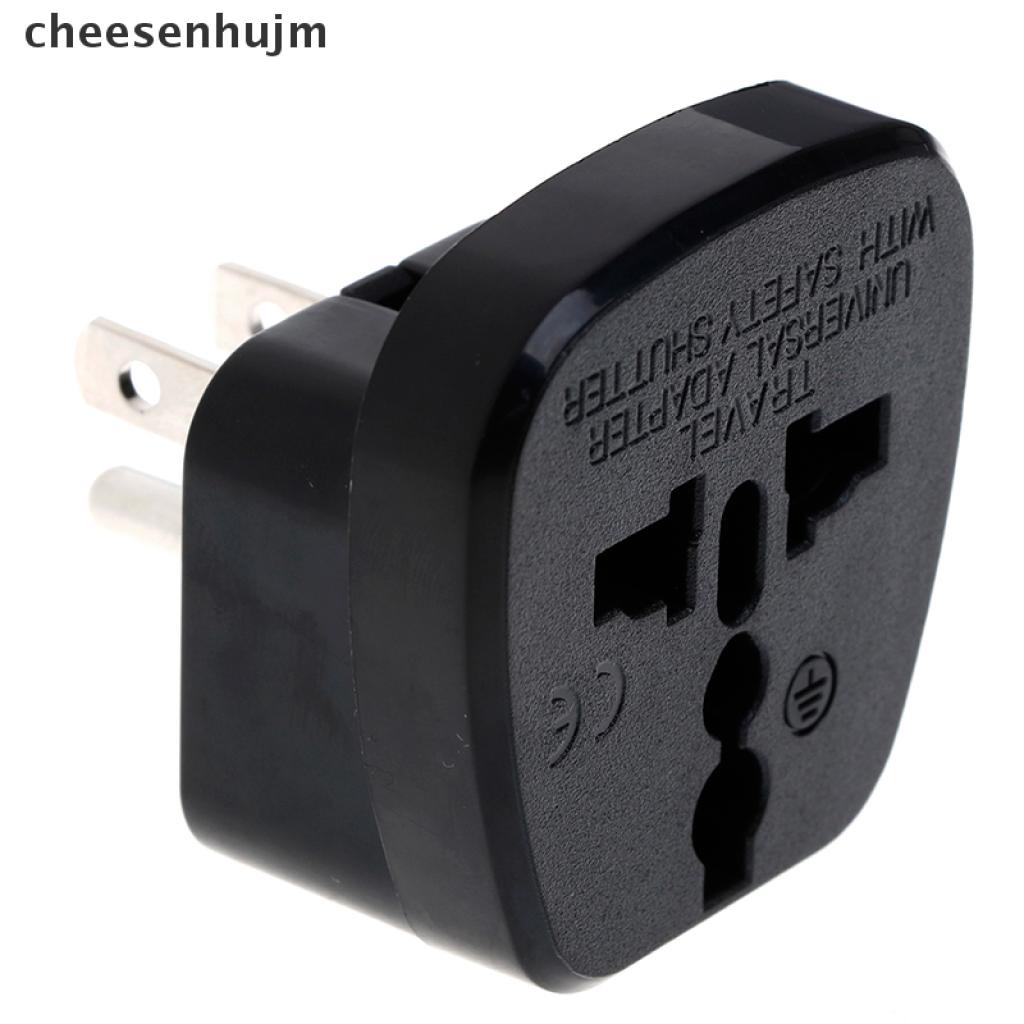 [cheesenhujm] Universal EU UK AU to US USA Canada AC travel power plug adapter converter [cheesenhujm]