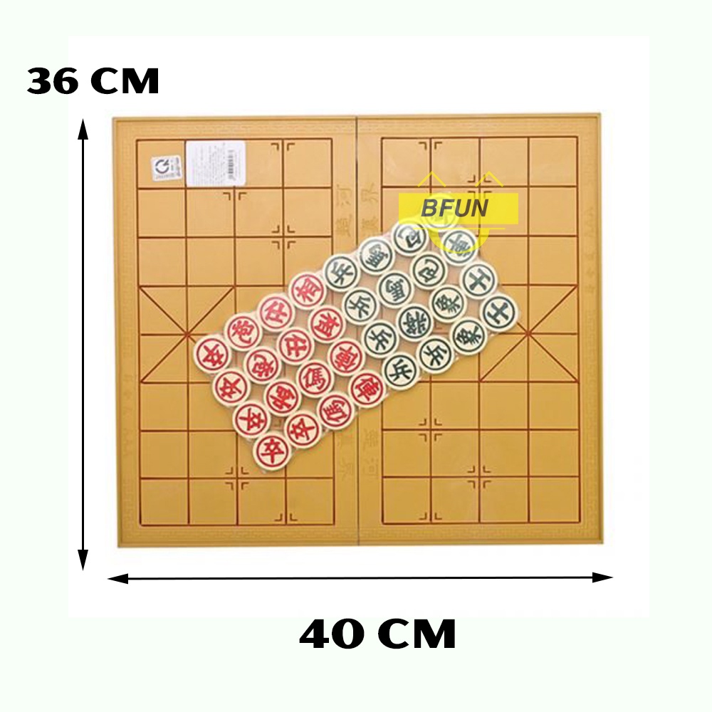 Bàn Cờ Tướng Kèm Cờ Bằng Ngà Liên Hiệp Thành KHÁCH CHỌN MÃ - Bộ Cờ Tướng Board Game Đồ Chơi Trẻ Em BFUN