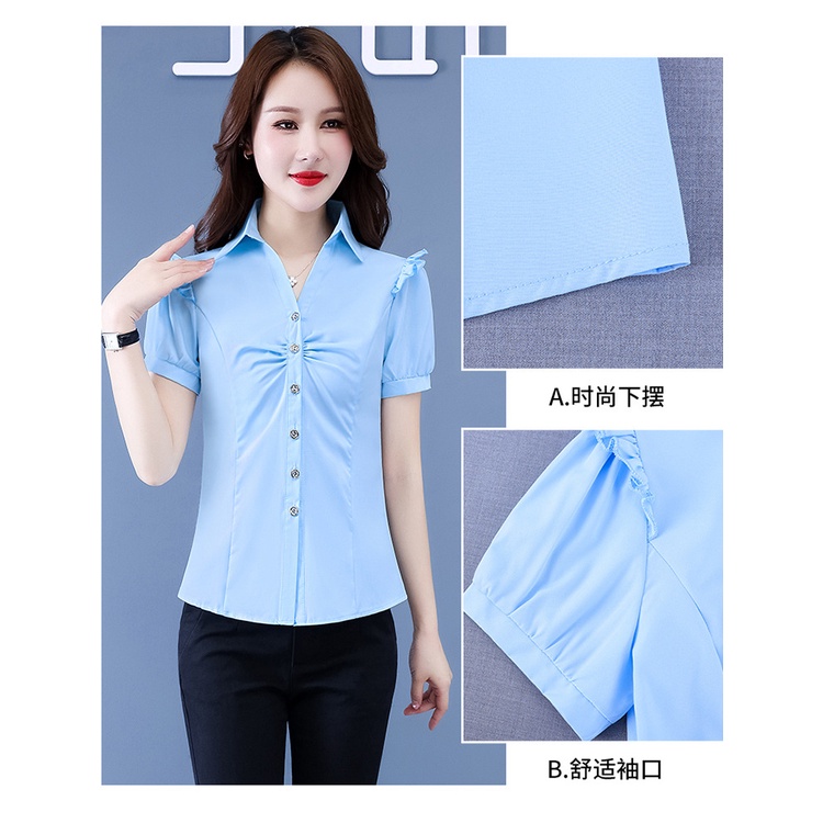 Áo sơ mi SIXSISTERS tay dài màu trơn hợp thời trang dành cho nữ