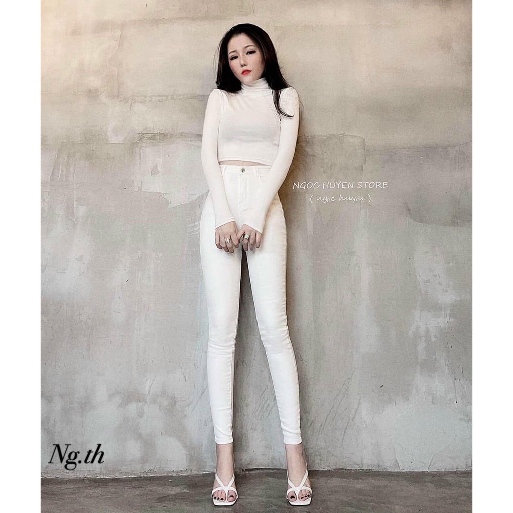 Quần jeans trơn 2 màu mã 5510(kèm ảnh thật,video)