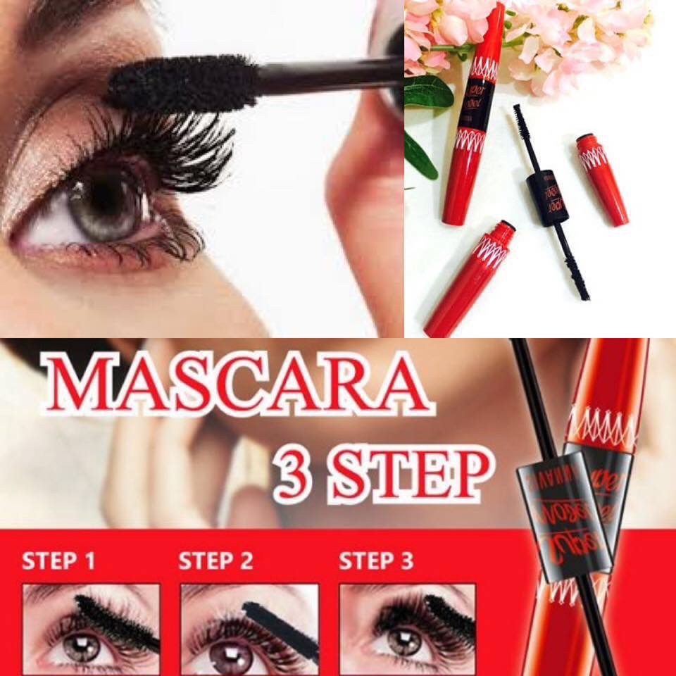 Mascara Cong Dài Mi X5 - SIVANNA SUPER MODEL 5X LONG DEEP BLACK