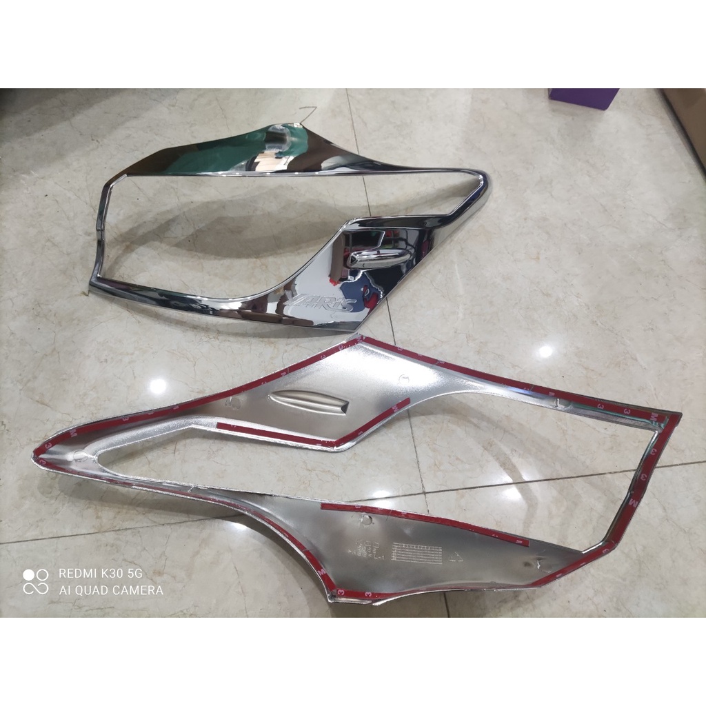 Viền Đèn Pha Hậu Cho Xe Yaris 2019 2020 2021 Mạ Crom Cao Cấp