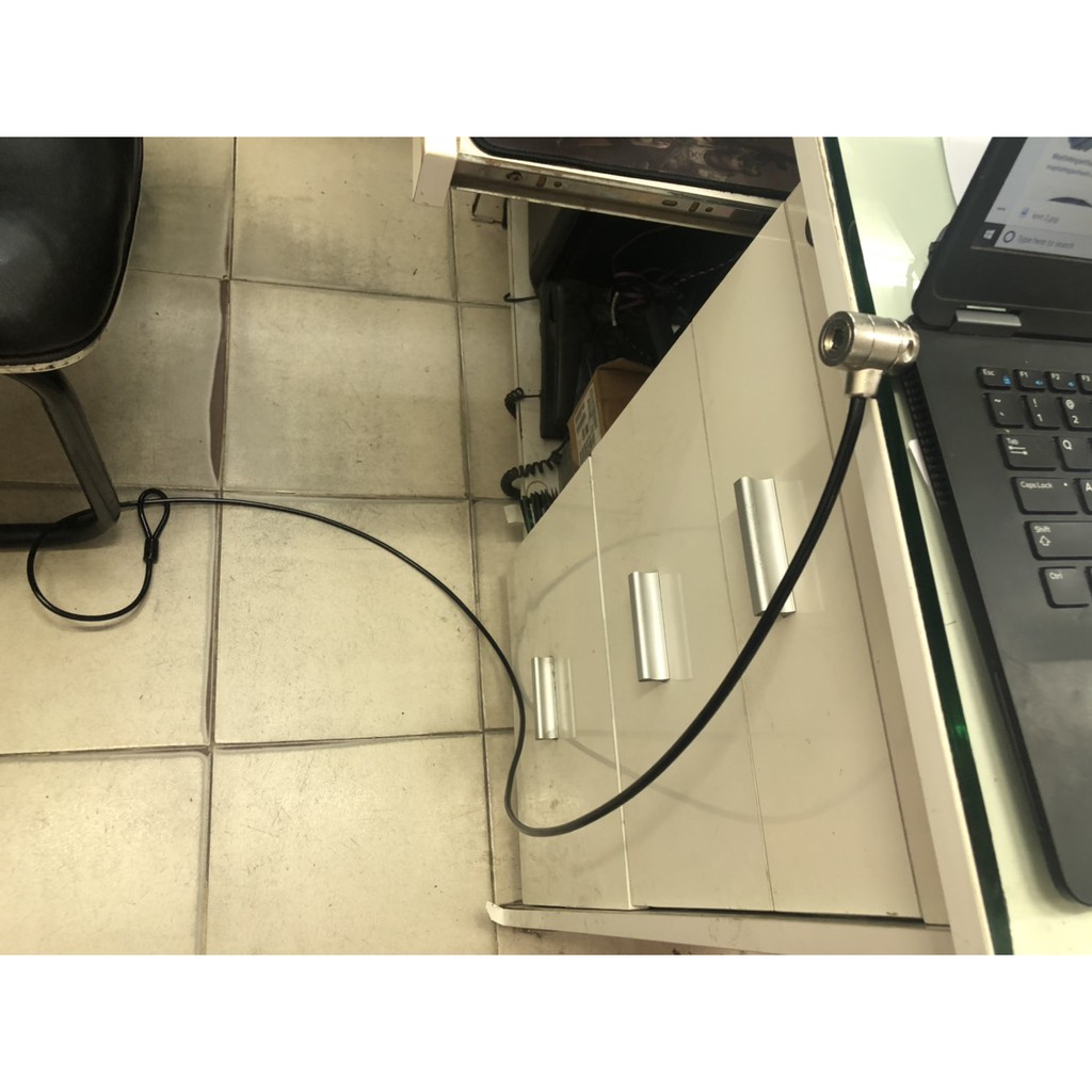 Khóa Laptop Chìa  KINGMASTER CP1200- Chính Hãng 100%, Khóa Chìa Tròn, Dây 1.8m Cứng Cáp- Khóa Sơn Tĩnh Điện