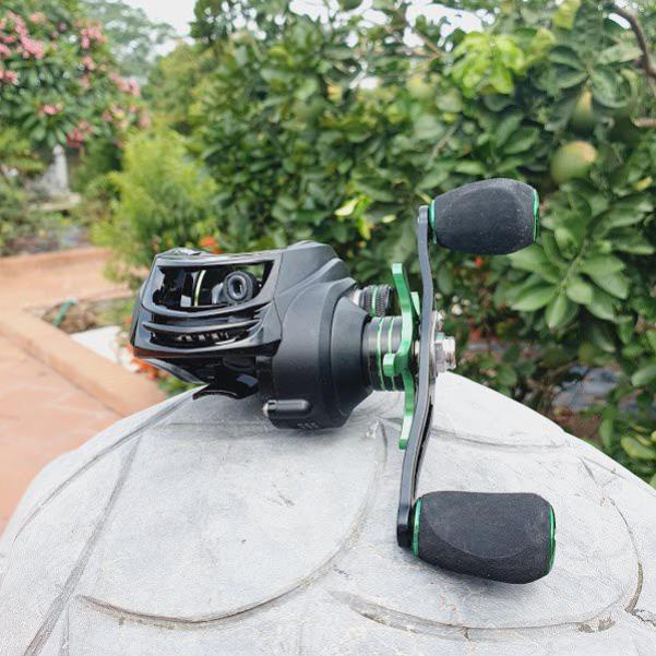 Máy Ngang Câu Lure Proberos Xanh Đen Chuyên Đồ Câu Lure Máy Ngang _ Lure Lóc