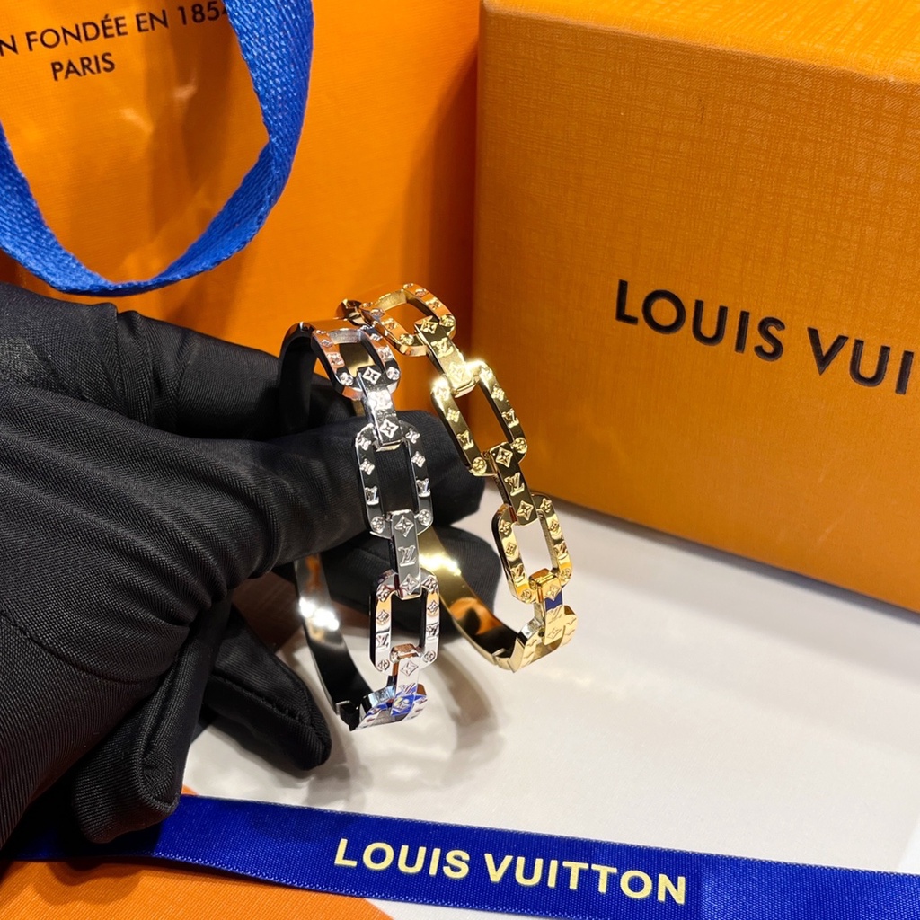 Lv Vòng Tay Chất Liệu Thép Titan Cao Cấp Thời Trang Dành Cho Nữ