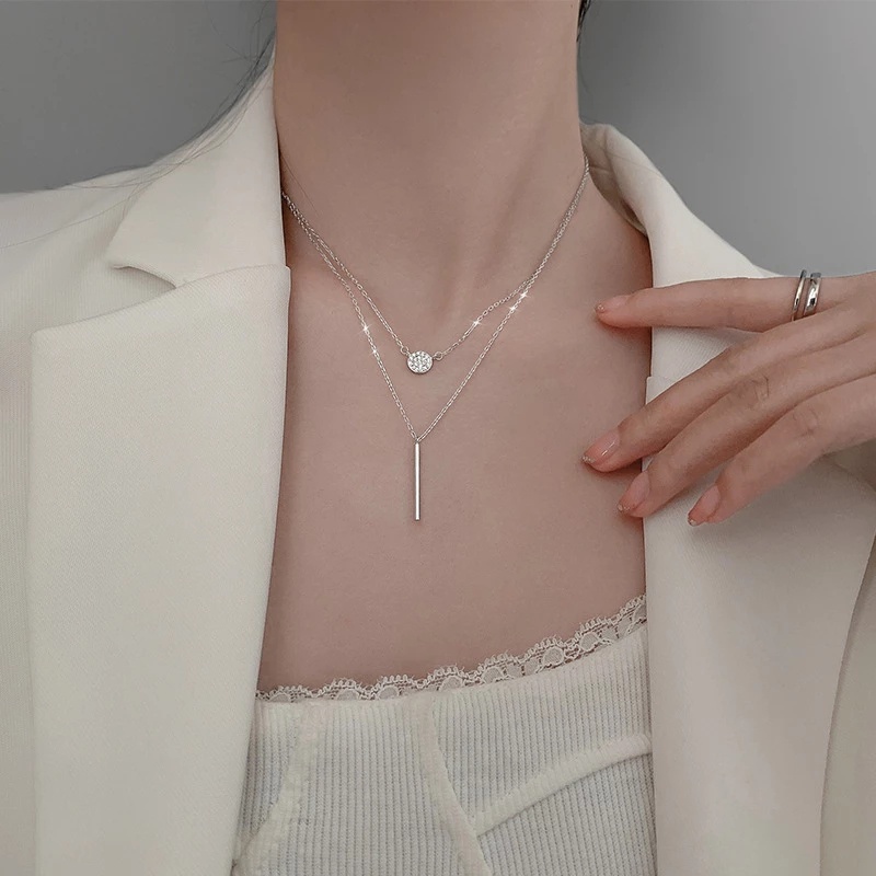 vòng cổ Hợp Kim Dáng Dài Đính Đá Nhiều Màu Sắc