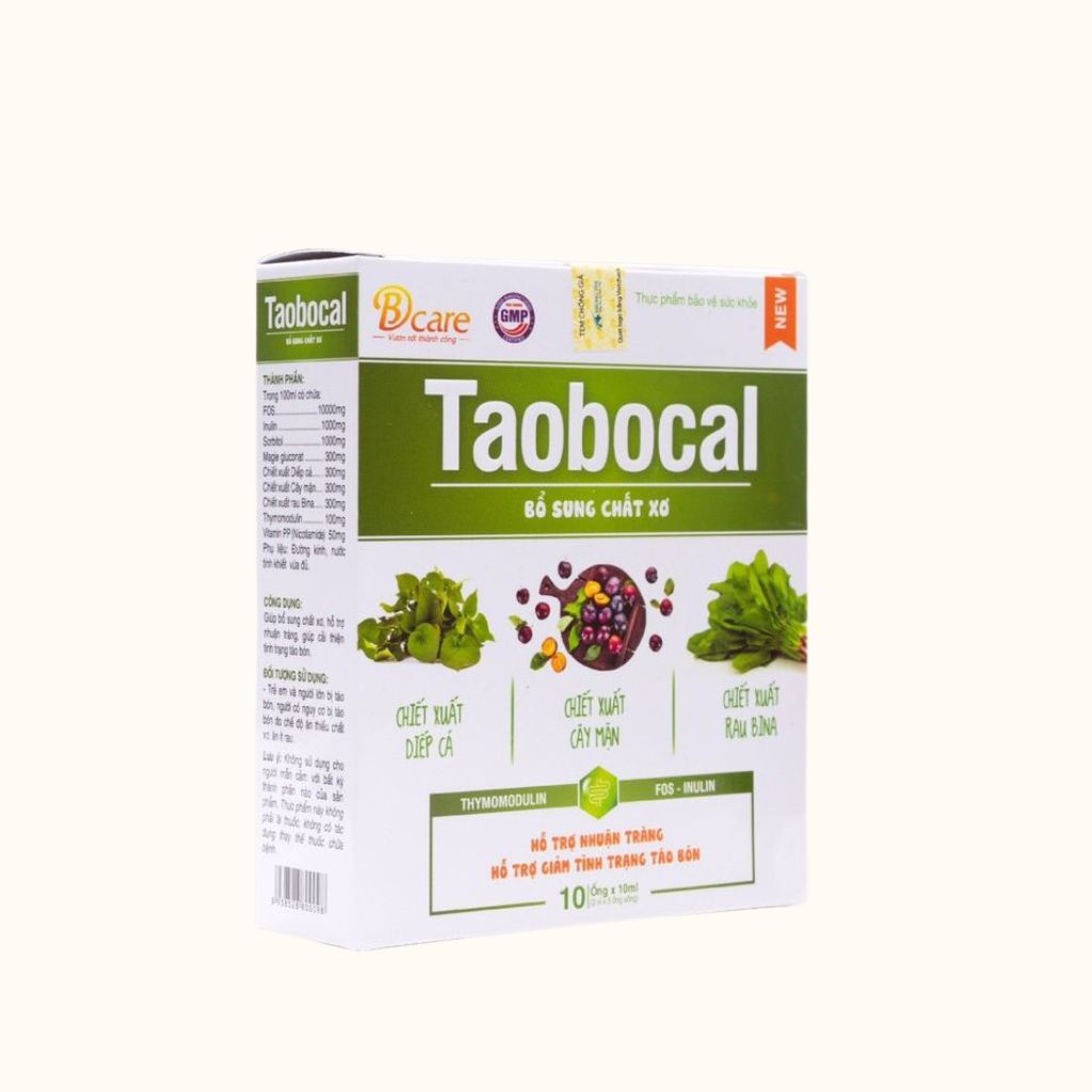 Bổ sung chất xơ Taobocal - sản phẩm của Betacare - hộp 10 ống