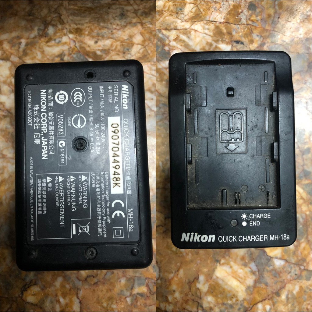 🌟 CŨ ZIN 🌟 Sạc Nikon MH18A / MH-18A MH18 MH-18 SẠC CHO EN-EL3 ENEL3 PIN CŨ