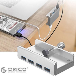 Bộ chia hub 4 cổng usb 3.0 dạng kẹp vỏ nhôm orico mh4pu -dc3451