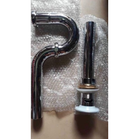 Bộ xả chậu rửa mặt/Lavabo nhấn INOX bóng