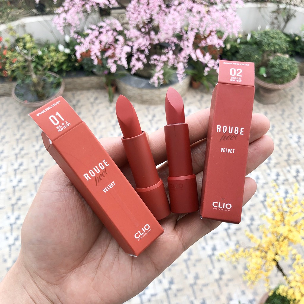 {THANH LÝ} Son Thỏi Lì Clio Rouge Heel Velvet 3.4g