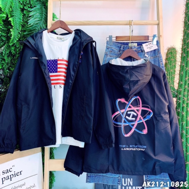 Áo Khoác Dù Nam Nữ Hàng QC Bomber Jackets Chất Gió 2 Lớp Form Rộng Unisex THE L - AK2212