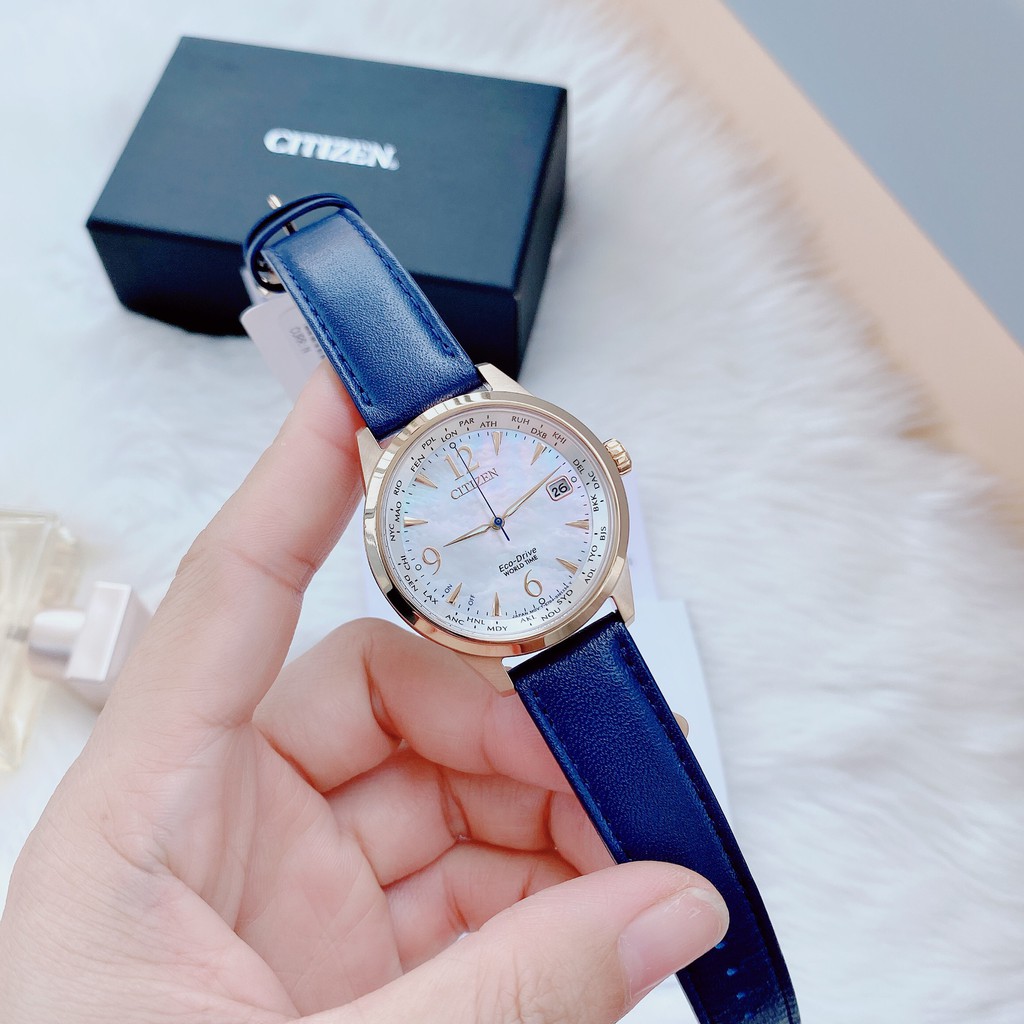 Đồng hồ nữ Citizen Eco-Drive Ladies A-T World Time chính hãng