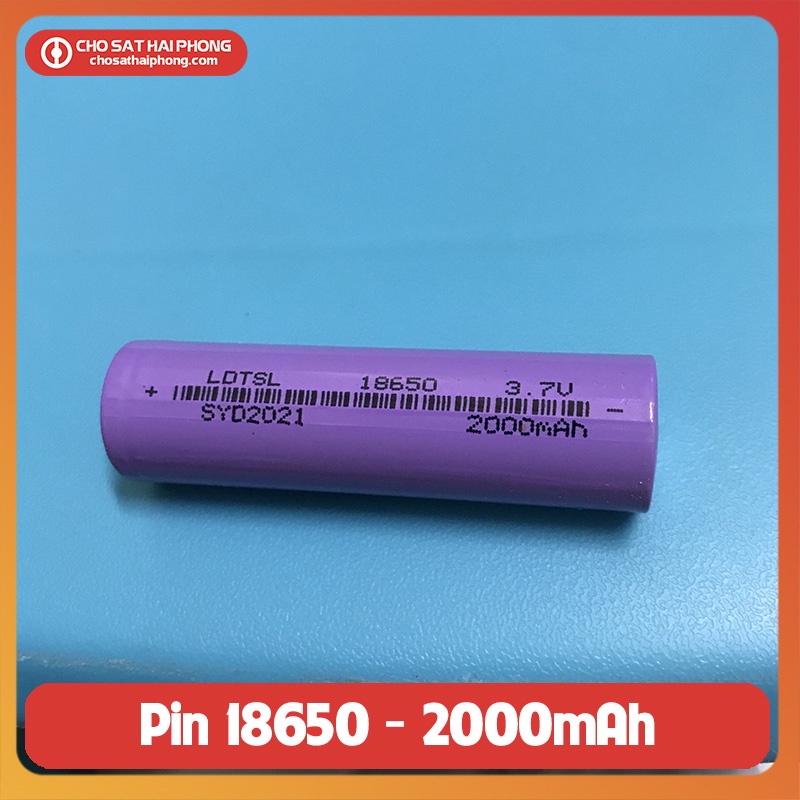 Cell Pin 18650 dung lượng 2000mah - Chợ Sắt Hải Phòng Online