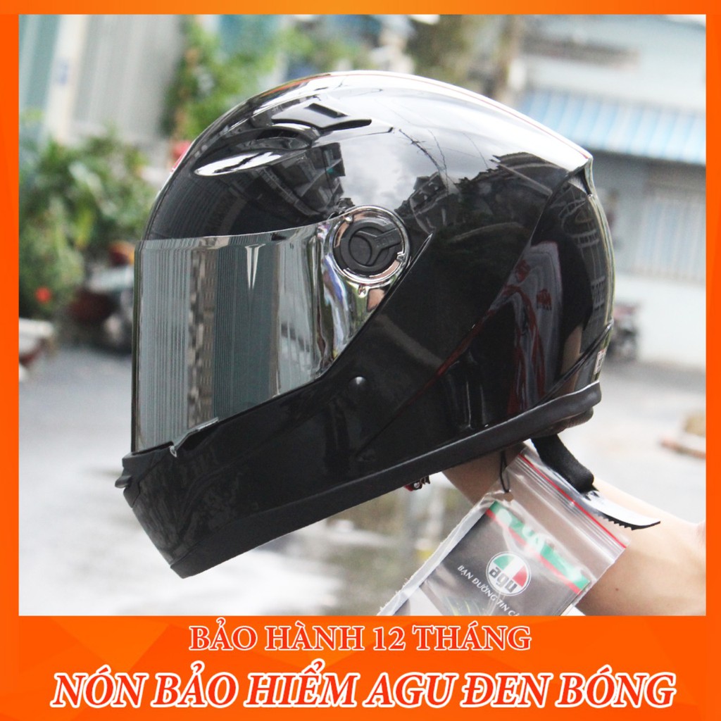 Mũ Fullface AGU racing xanh biển