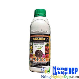 Phân Bón Lá ORG HUM 1 Lít - Bung Rễ - Bật mầm - Giải Độc Giá Thể - Cung Cấp Humic Acid và Fulvic Acid