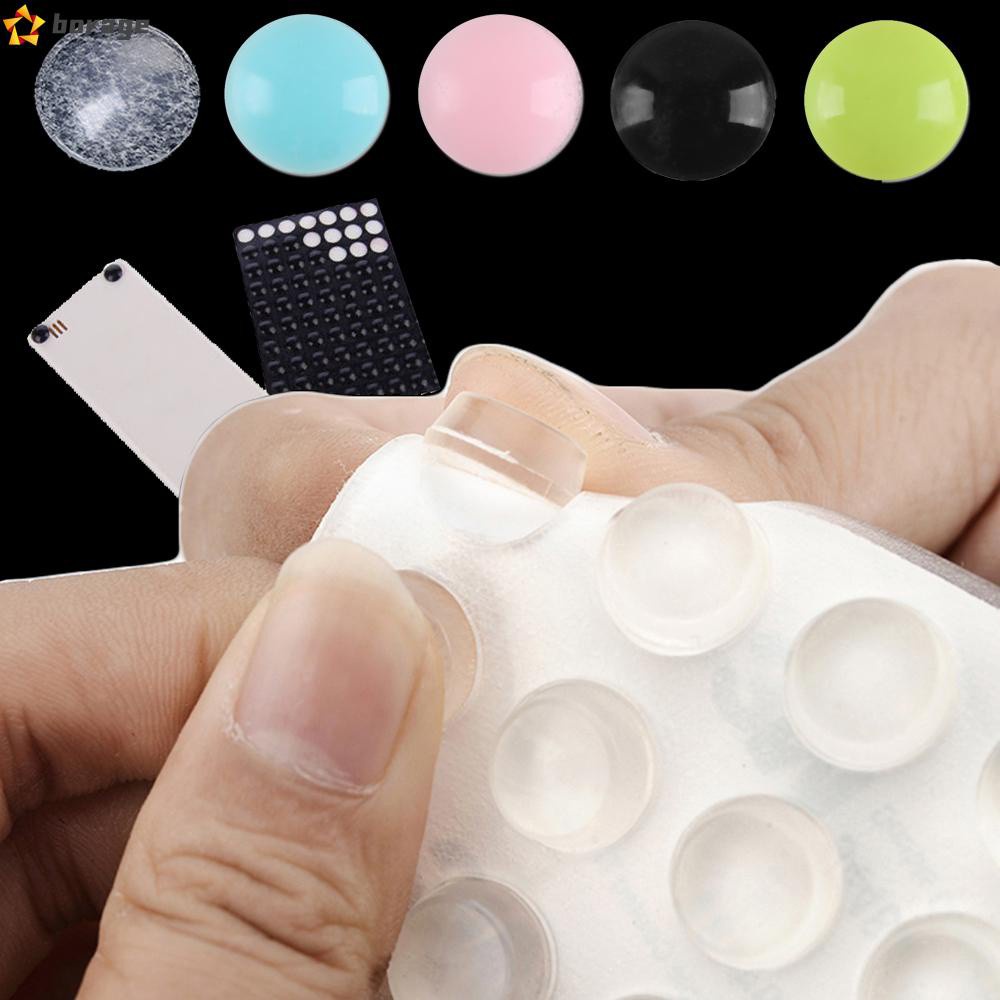 Set 100 Miếng Đệm Cao Su Silicon Mềm Chống Trượt Chống Va Chạm Cho Cửa Nhà Vệ Sinh