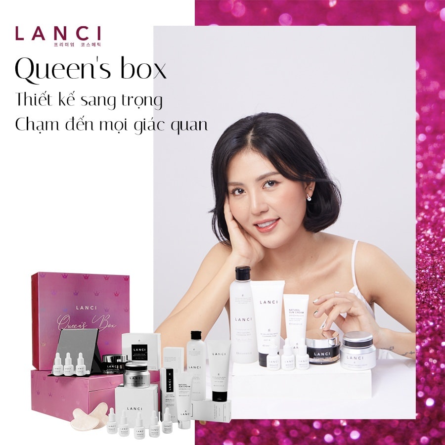 Bộ mỹ phẩm Lanci queen's box cao cấp