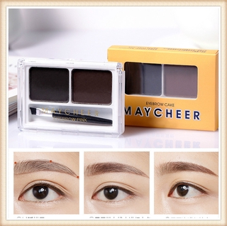 [Hàng mới về] Phấn Tán Lông Mày Hai Màu Không Thấm Nước Và Mồ Hôi Maycheer