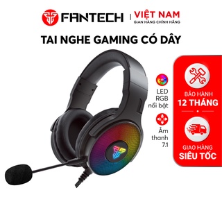 Tai Nghe Gaming Có Dây Fantech HG22 âm thanh vòm 7.1, led RGB-Phân Phối Chính Hãng