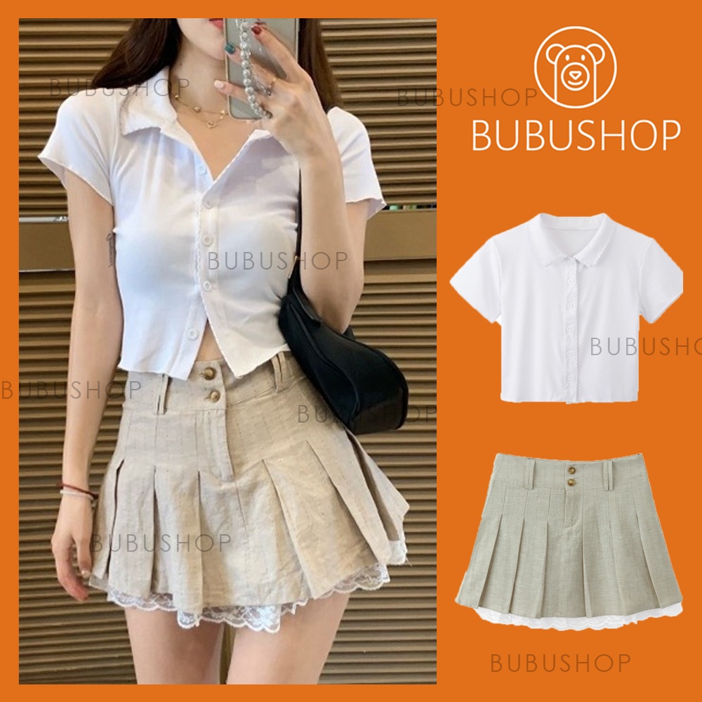 Chân váy tennis, Chân Váy Chữ A Xếp Ly Thời Trang Hàn Quốc Cho Nữ, chân váy xếp li V02 BUBUSHOP