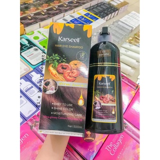 Dầu gội phủ bạc Karseell - 2 màu Nâu đen & đen