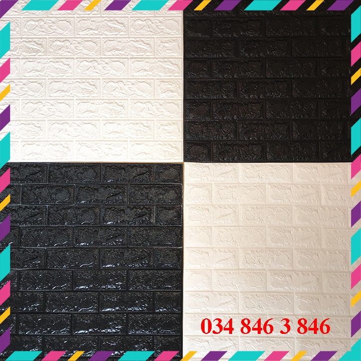 XỐP DÁN TƯỜNG 3D GIẢ GẠCH  ❤️FREESHIP❤️ xốp dán tường cách nhiệt, cách âm, chống ẩm LOẠI  5MM KT 77x70CM | BigBuy360 - bigbuy360.vn
