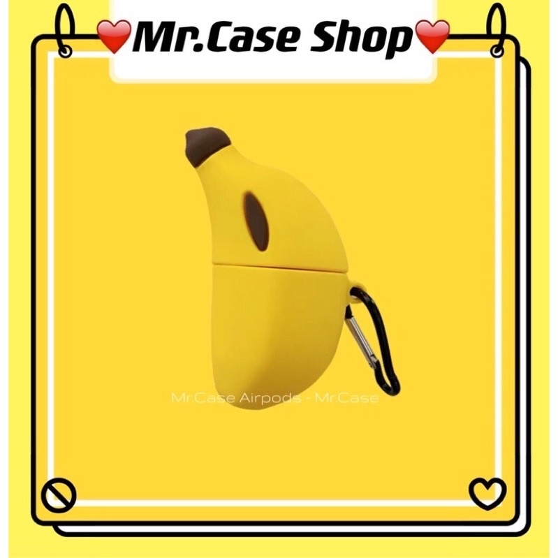 [Có Ảnh Thật] Case Airpods 1/2 Pro Vỏ Ốp Đựng Tai Nghe Hình Trái Chuối Dễ Thương