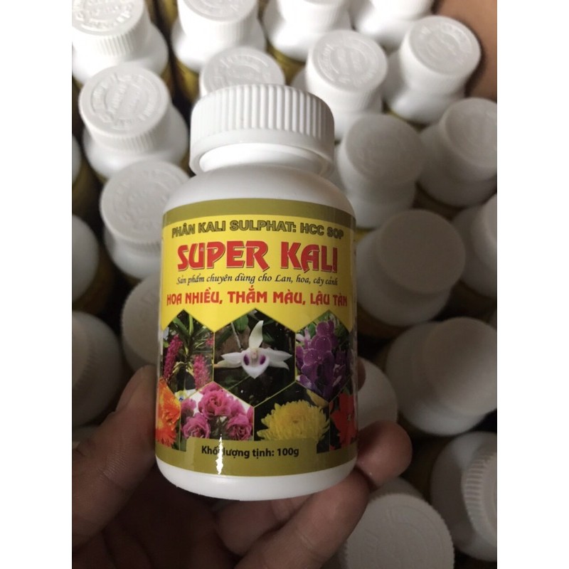 Phân bón Super Kali chuyên dùng cho các loại Hoa lo 100gr