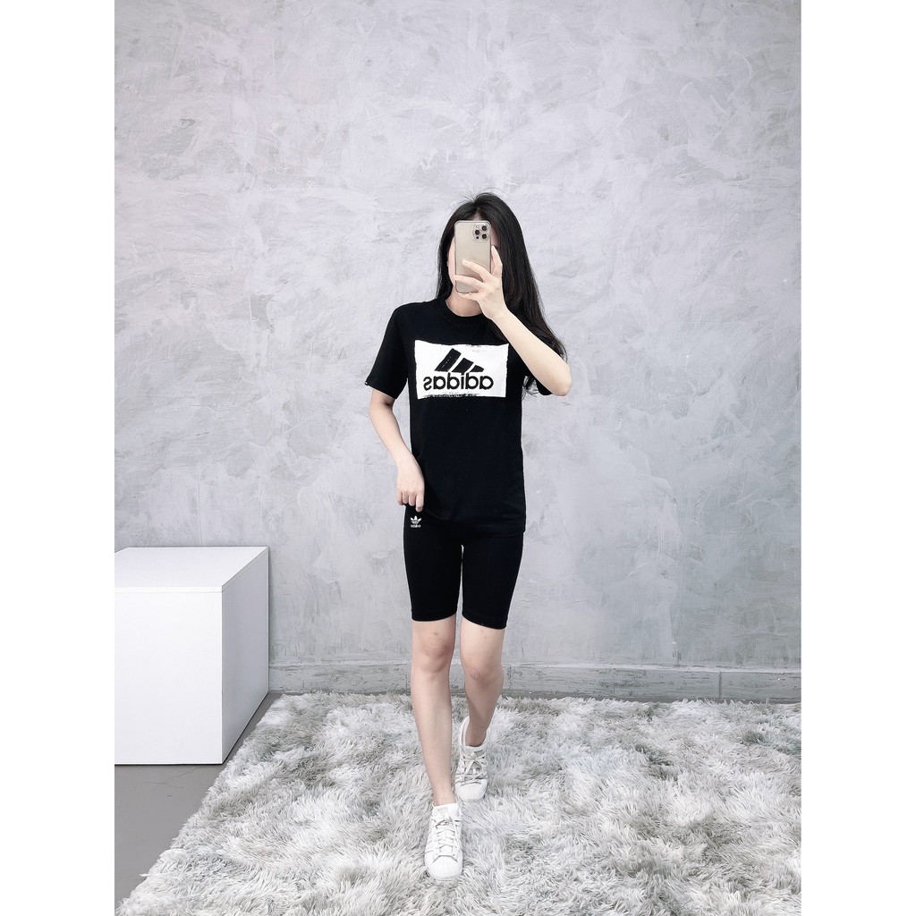 (HÀNG XUẤT XỊN) Áo das đen 1713 BRUSHSTROKE TEE BLACK Made in Cambodia full tag code  Size XS S M L