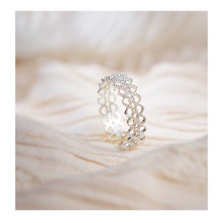 Nhẫn Bạc Thiết Kế Trái Tim Không Gây Dị Ứng Bạc Ta S925 100% Lú Lù Lu Accessories