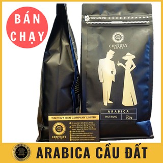 Arabica coffee 500gram - cà phê arabica rang mộc nguyên chất - cầu đất lâm đồng - century coffee