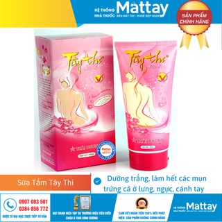 Sữa Tắm Tây Thi - Thái Dương -  Làm sạch da, hết các mụn trứng cá ở lưng, ngực, cánh tay, dưỡng trắng và phục hồii.