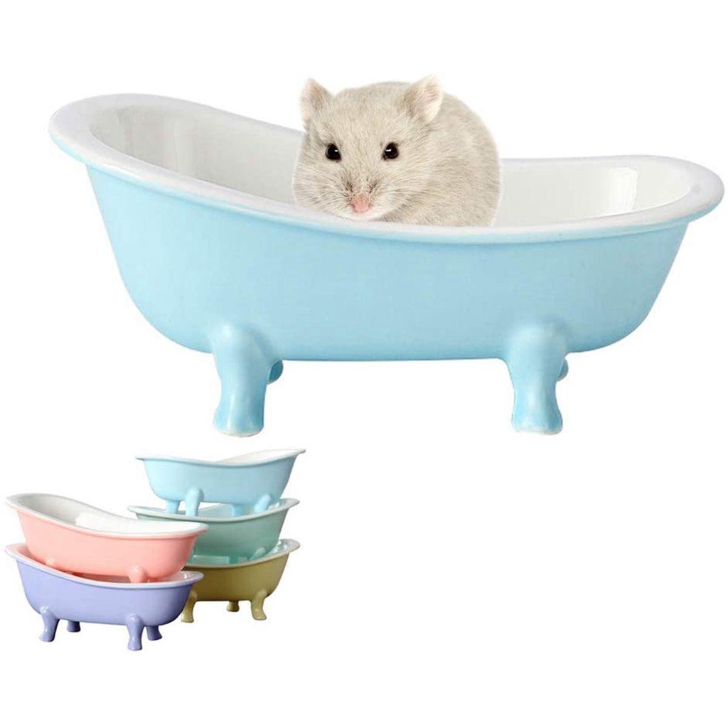 AARON1 Bồn Tắm Cho Sóc Chuột Hamster Bằng Gốm Sứ Dễ Thương
