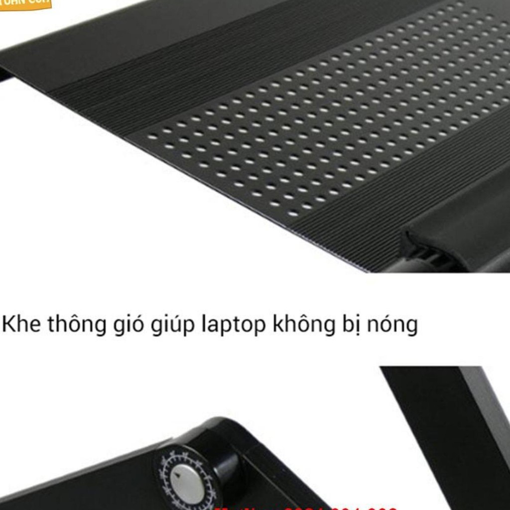 Bàn Nhôm Laptop Omax A6 Hàng Chính Hãng Cực Tiện Lợi