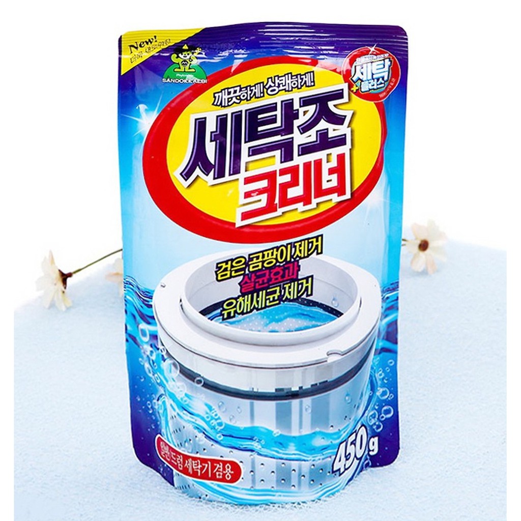 Bột làm sạch lồng máy giặt cực mạnh Rocket Soap túi 120g Loại bỏ các vết bẩn, nấm mốc ở sâu trong lồng giặt