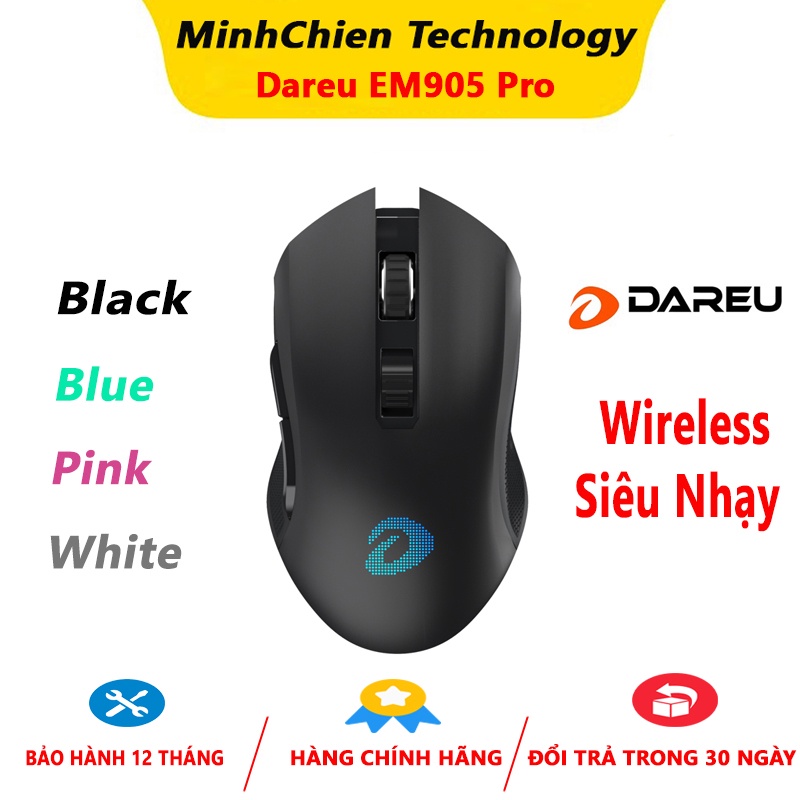 Chuột Không Dây Gaming DareU Em905 Pro WIRELESS - Like New BH 12 Tháng