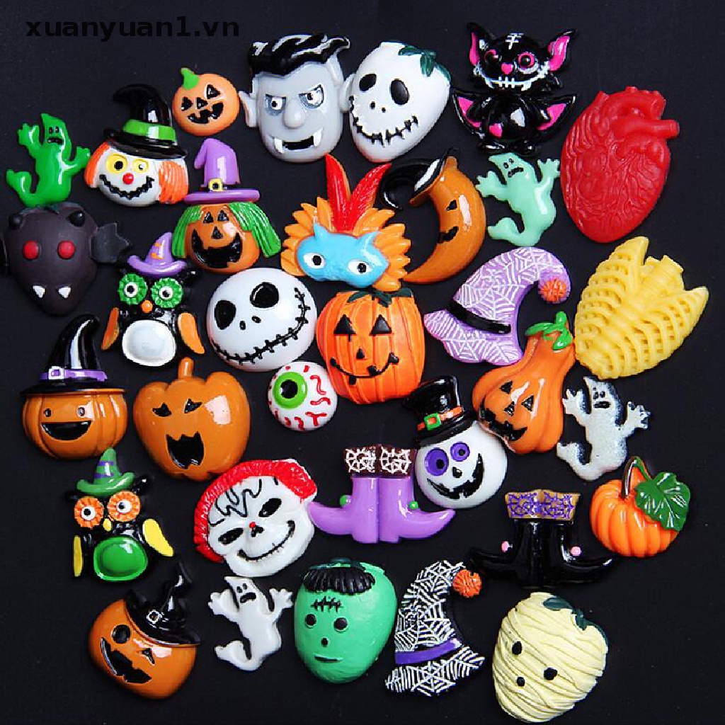 Set 30 Quả Bí Ngô Halloween Trang Trí Thủ Công