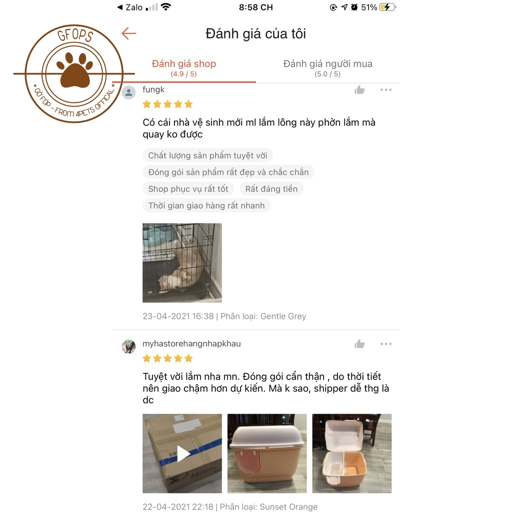 Nhà vệ sinh cho mèo kín có nắp, 2 ngăn chống văng cát tuyệt đối size lớn - 4pets official