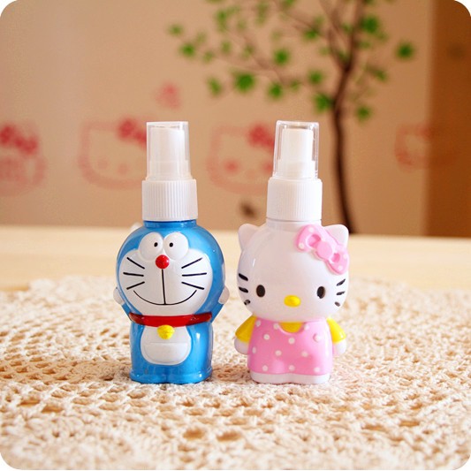Bình rỗng chiết mỹ phẩm/xà phòng/dầu gội/nước hoa di động đi du lịch hình Hello Kitty dễ thương