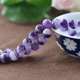 Luxury amethyst beaded bracelet