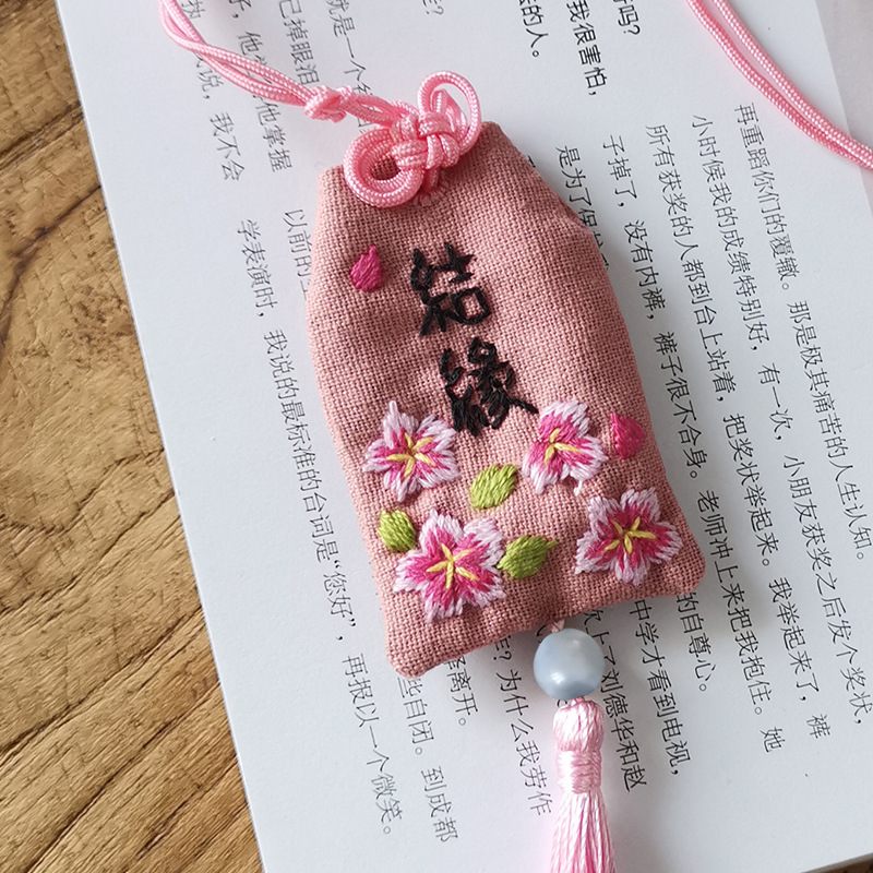 Thêu Handmade/Phụ Kiện/Set vải thêu túi thơm OMAMORI thủ công DIY làm quà tặng