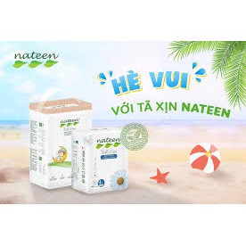 { Bỉm Hữu Cơ số 1 của BỈ} Bỉm Nateen size Dán/Quần S56/M48/L44 và L54/XL48/XXL42 miếng.
