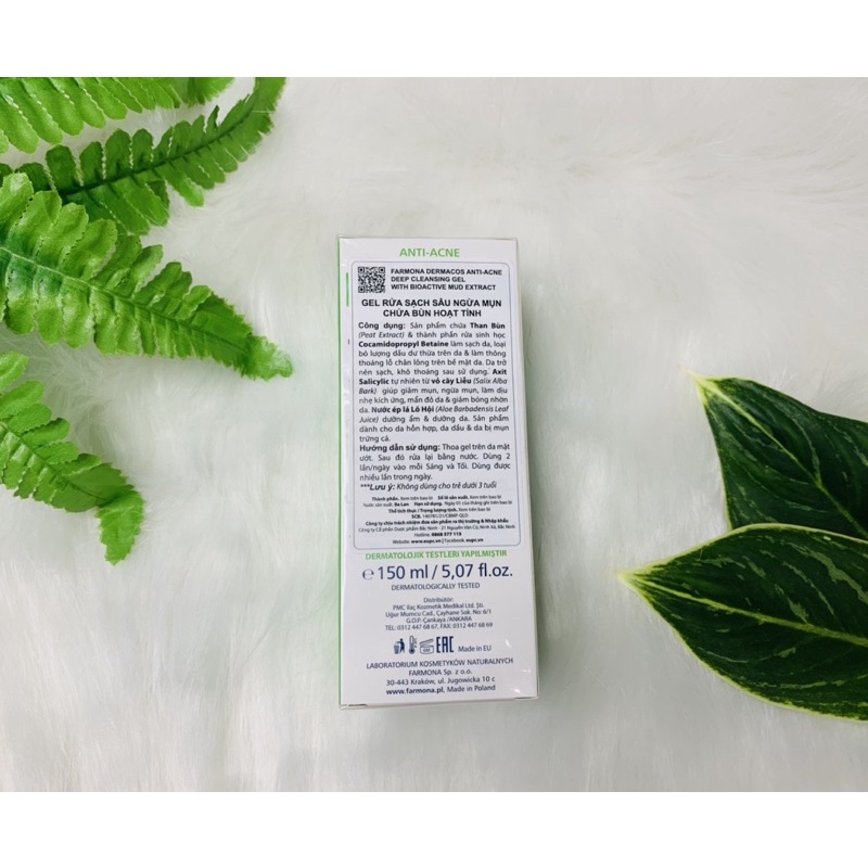 [CHÍNH HÃNG]Sữa Rửa Mặt Dermacos Giảm Viêm Ngừa Mụn - DERMACOS FARMONA 150 ml | BigBuy360 - bigbuy360.vn