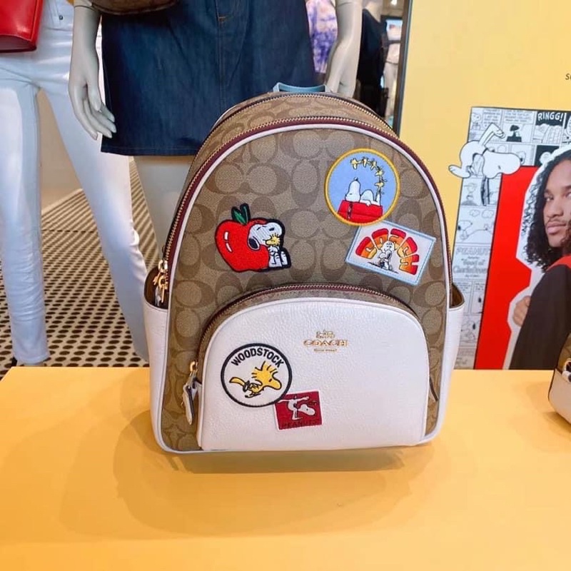 Sẵn ✨ Balo Coach x Peanuts họa tiết siêu xinh C4115