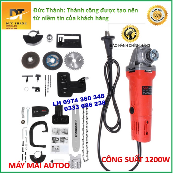 Máy mài AOTUO 1200W Lõi đồng, máy cắt cầm tay