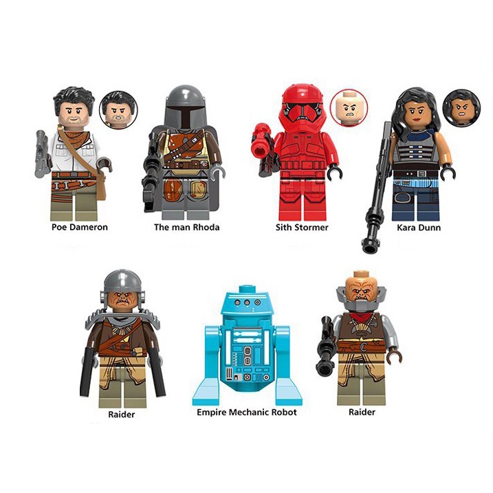 Bộ 7 nhân vật minifigures Star Wars G0001