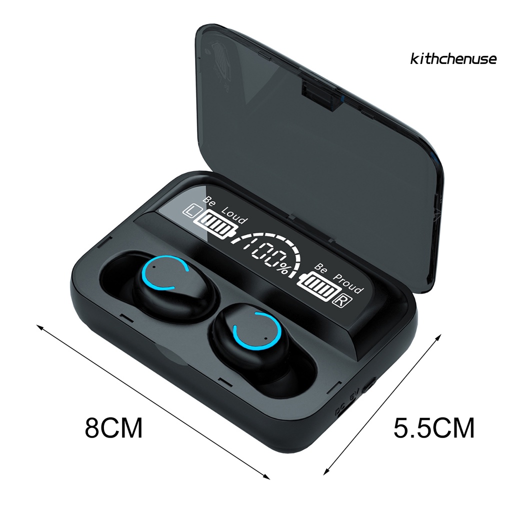 Tai Nghe Nhét Tai Bluetooth Mini F9-47 TWS Kèm Đèn Pin