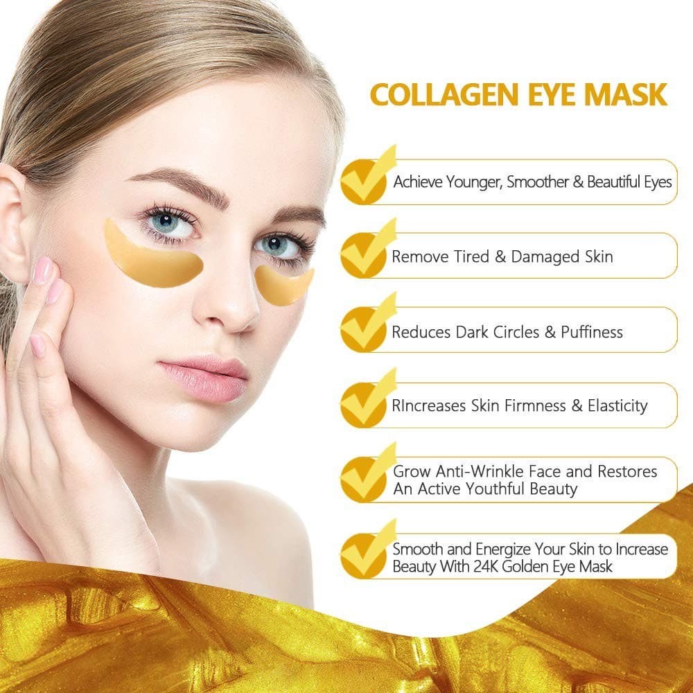 [Hàng mới về] Mặt nạ mắt Niacinamide chiết xuất rong biển chống nếp nhăn và quầng thâm làm trắng da