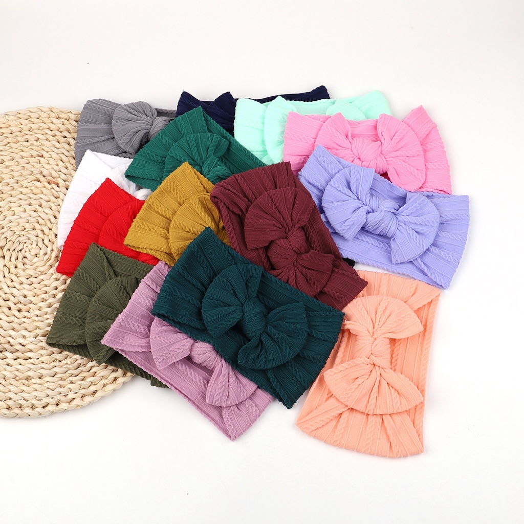 Băng đô KIDSBOWS thiết kế nơ xinh xắn tùy chọn màu sắc dành cho bé gái